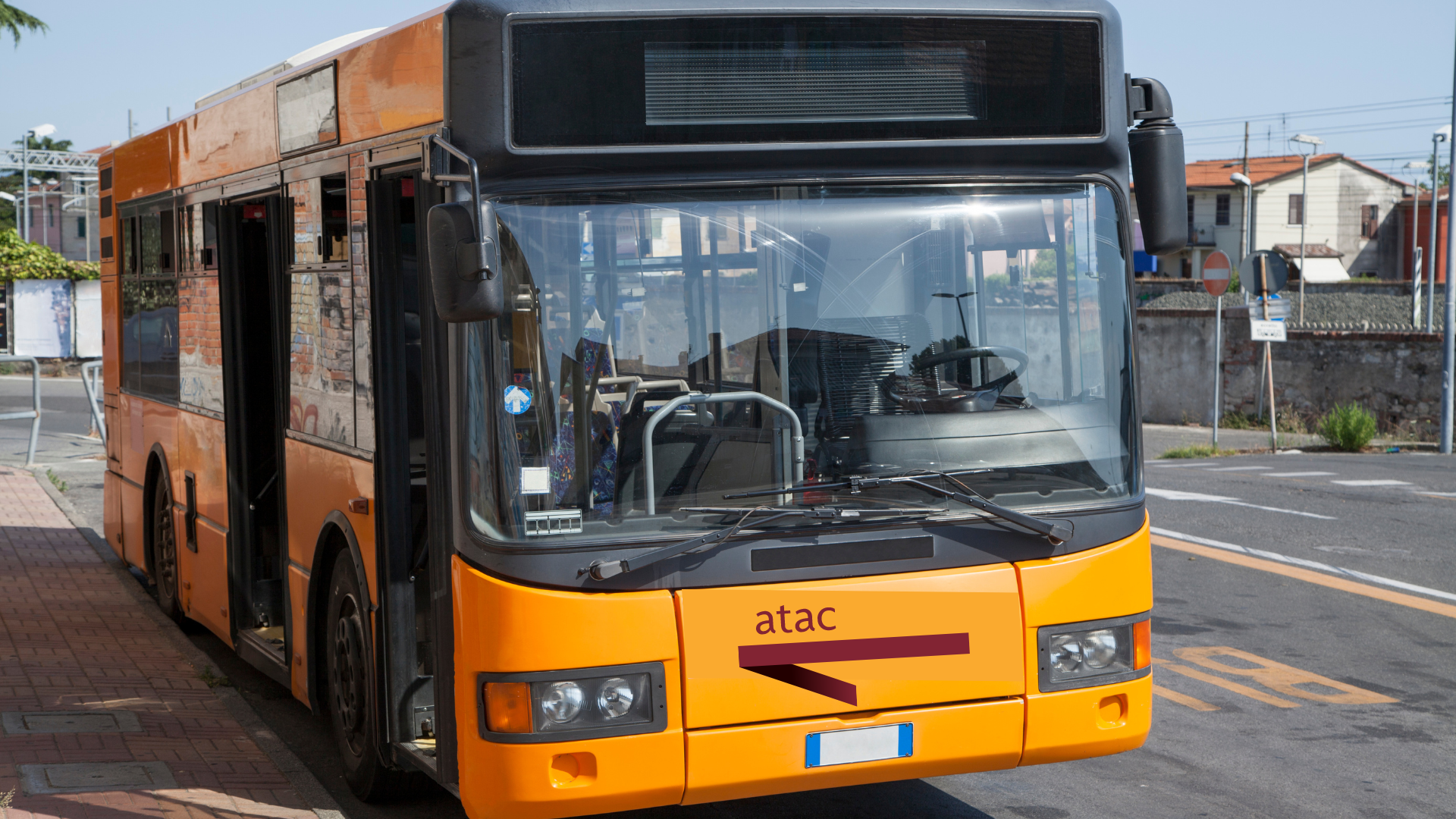 Illustrazione - autobus con logo ATAC