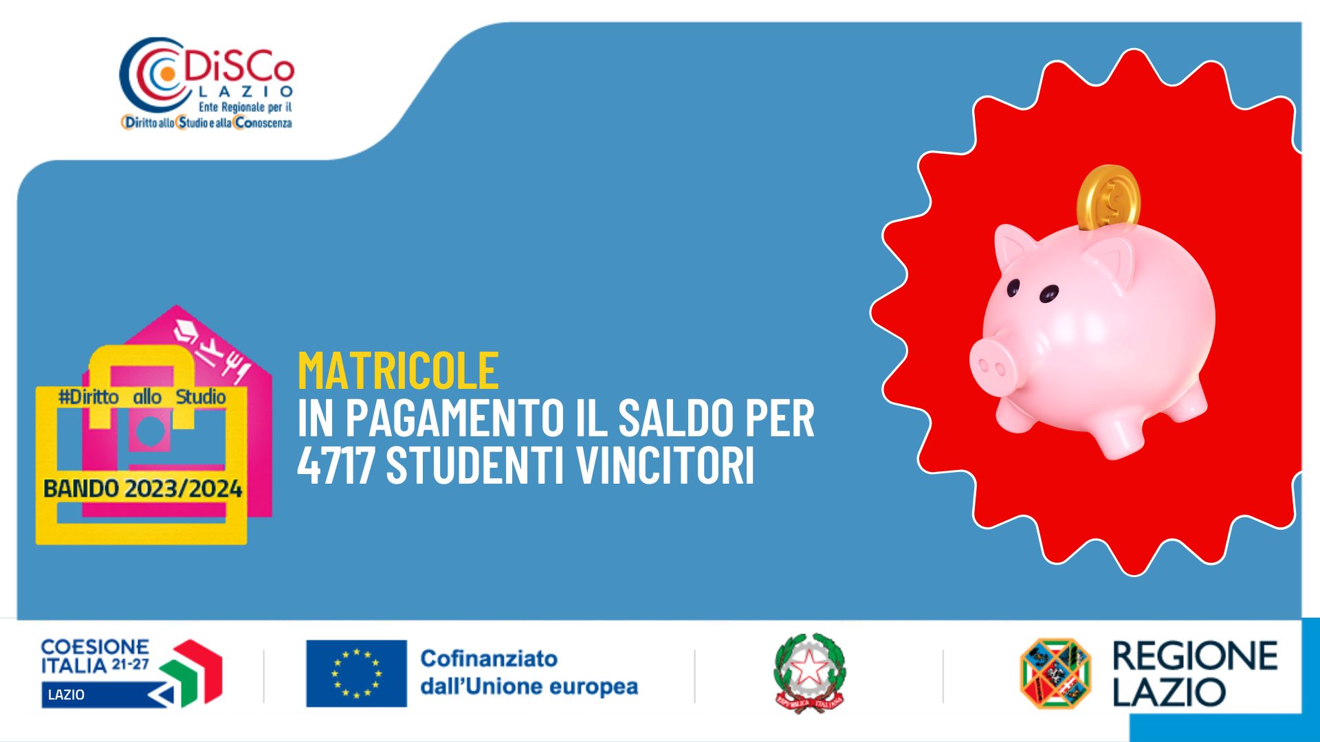 illustrazione Matricole 2024/2025 - in pagamento il saldo per i vincitori