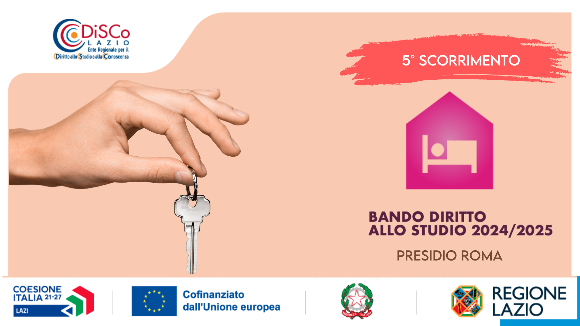 5° scorrimento posto alloggio roma